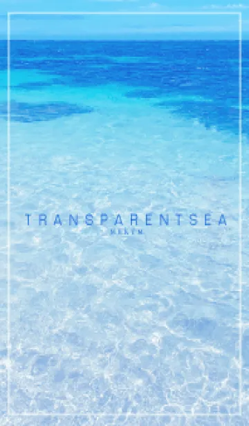 [LINE着せ替え] TRANSPARENT SEA HAWAII-MEKYM 15の画像1
