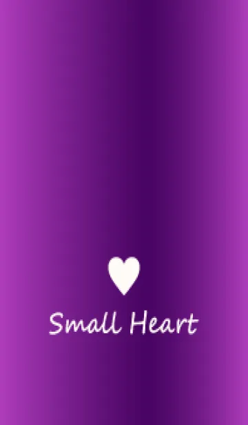 [LINE着せ替え] Small Heart *GlossyPurple 22*の画像1