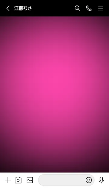 [LINE着せ替え] Fuchsia Pink Light Theme V5 (JP)の画像2