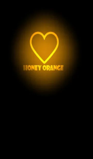 [LINE着せ替え] Honey Orange Neon Theme V5 (JP)の画像1