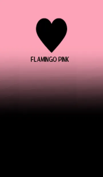 [LINE着せ替え] Black & Flamingo Pink Theme V.5 (JP)の画像1