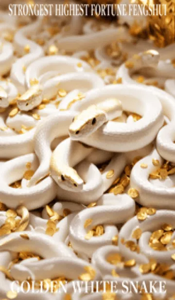 [LINE着せ替え] 金運上昇 黄金と白蛇 幸運の31の画像1