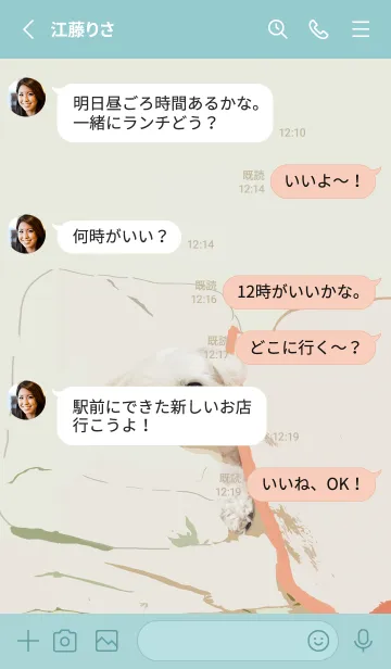 [LINE着せ替え] マルチーズ雪ちゃん(改訂版)の画像3