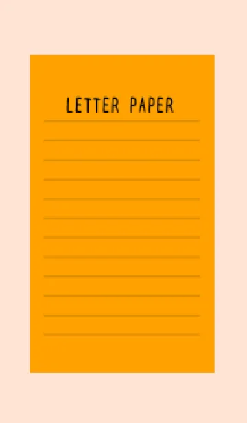 [LINE着せ替え] カラー便箋/オレンジ/ピンク/ブラウンの画像1