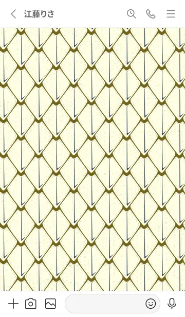 [LINE着せ替え] シンプルな龍鱗 オリーブの画像2