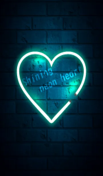 [LINE着せ替え] Shining neon heart 10の画像1