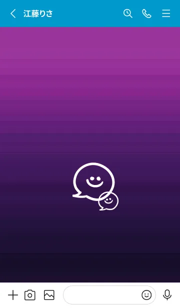 [LINE着せ替え] フキダシスマイル 51の画像2