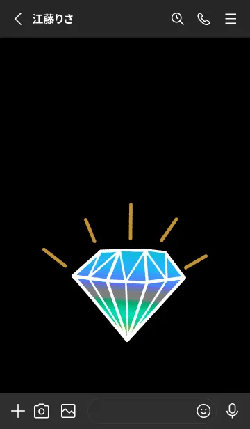 [LINE着せ替え] グラデーション ダイヤモンド .89の画像2