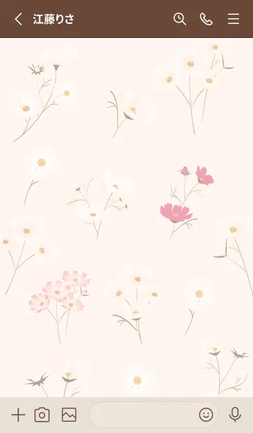 [LINE着せ替え] orange♡stylish秋桜13_1の画像2