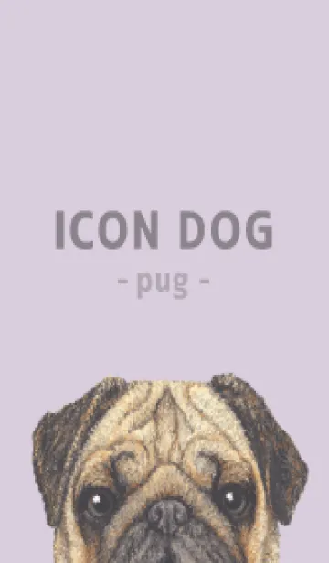 [LINE着せ替え] ICON DOG - パグ - PASTEL PL/05の画像1