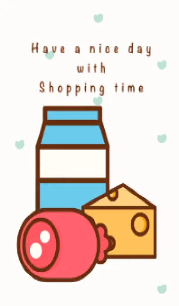 [LINE着せ替え] I love shopping time 8の画像1