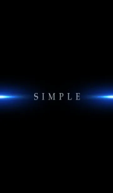 [LINE着せ替え] SIMPLE BLUE LIGHT -BLACK- 3の画像1