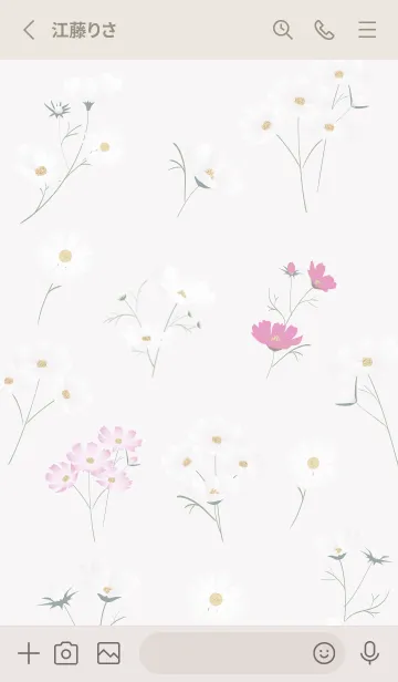 [LINE着せ替え] Greige♡stylish秋桜0_1の画像2