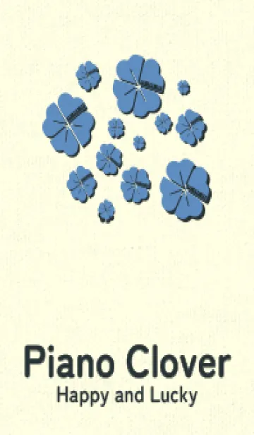 [LINE着せ替え] Piano clover ペールパステルブルーの画像1