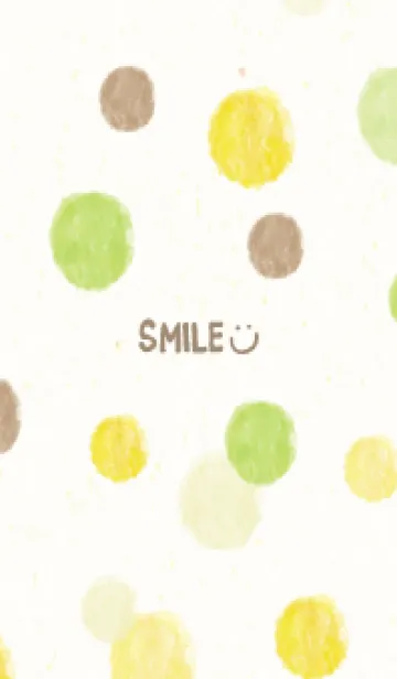 [LINE着せ替え] 水彩 丸 4色6の画像1