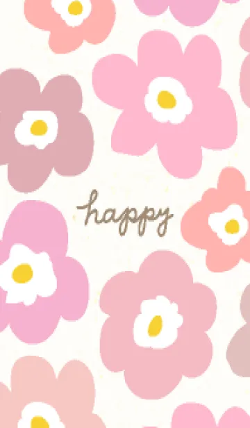 [LINE着せ替え] 北欧風 花 カラフル12の画像1