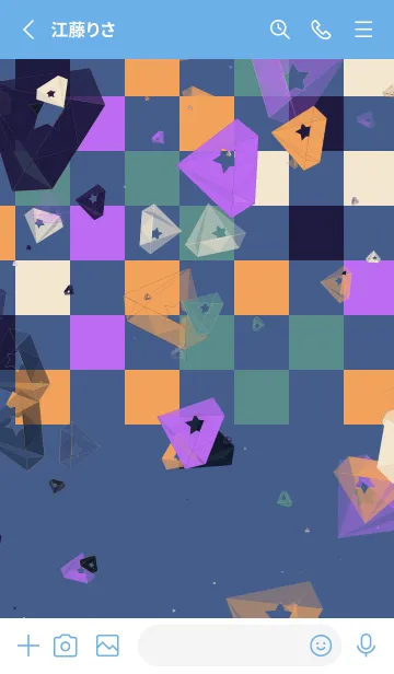 [LINE着せ替え] 笑顔 | ダイヤモンドの画像2