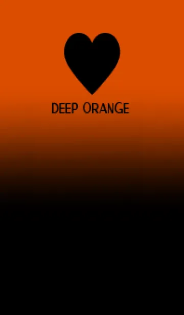 [LINE着せ替え] Black & Deep Orange Theme V.5 (JP)の画像1