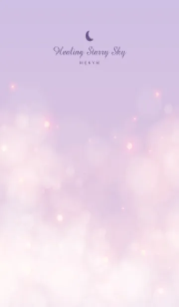 [LINE着せ替え] Healing starry sky Purple&Pink 15の画像1