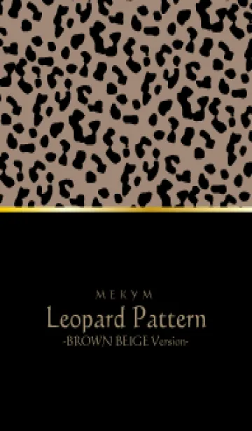 [LINE着せ替え] Leopard Pattern - BROWN BEIGE 29の画像1