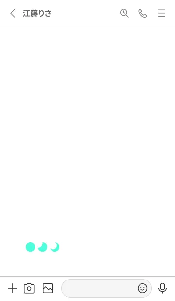 [LINE着せ替え] 三日月(white2-06)の画像2