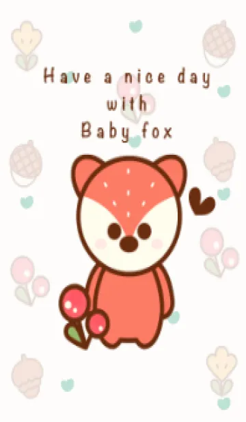 [LINE着せ替え] Baby fox in the autumn time 3の画像1