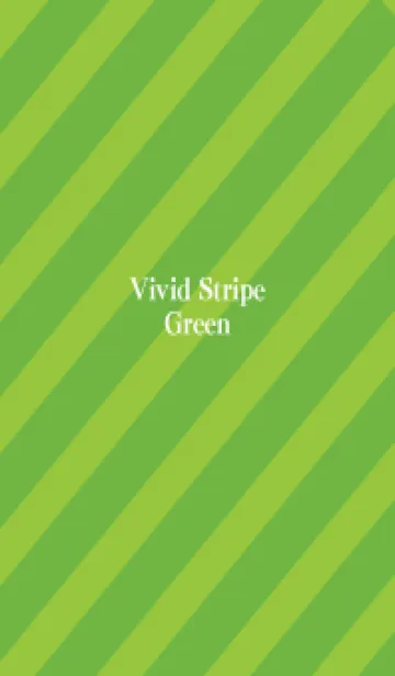 [LINE着せ替え] Vivid Stripe-Green (S edit)の画像1