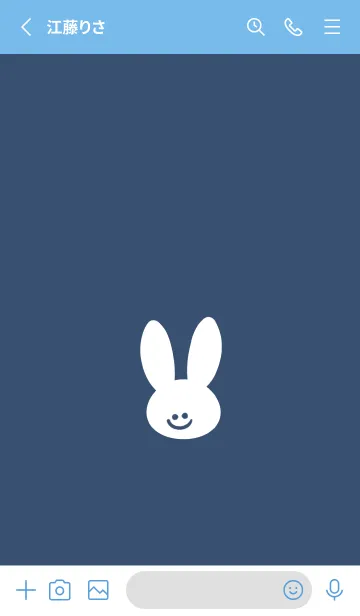 [LINE着せ替え] ホワイト ラビット 230の画像2