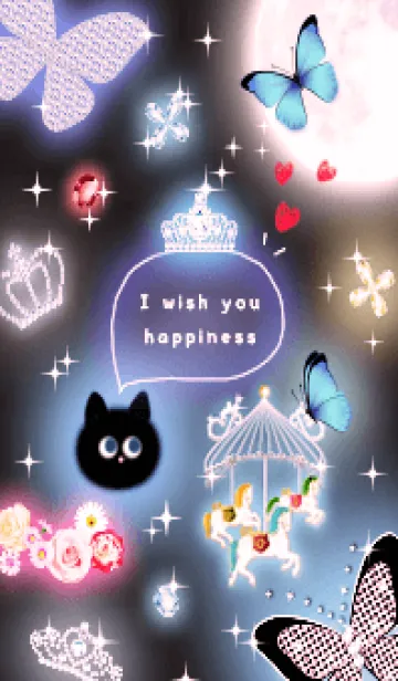 [LINE着せ替え] pink♡黒猫ダンス05_1の画像1