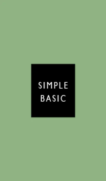 [LINE着せ替え] Simple&Basic ピスタチオ×ブラックの画像1