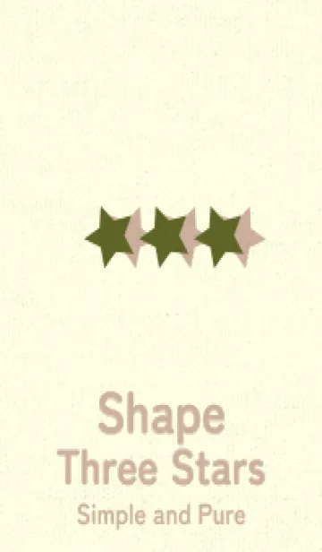 [LINE着せ替え] 三ツ星のきせかえ オリーブグリーンの画像1