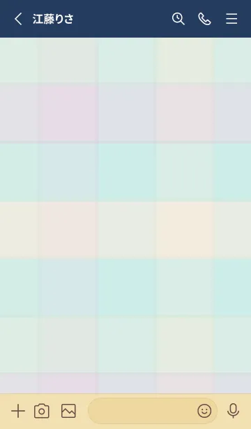 [LINE着せ替え] くすみチェック柄4の画像2