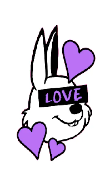 [LINE着せ替え] ラブ ラビット 64の画像1