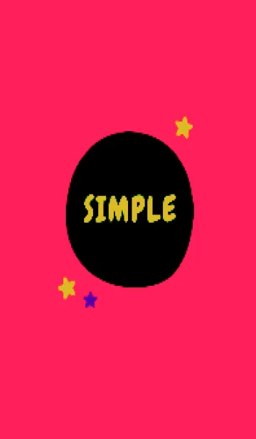 [LINE着せ替え] シンプル カラー スター 121の画像1