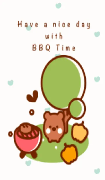 [LINE着せ替え] Happy BBQ time 8の画像1