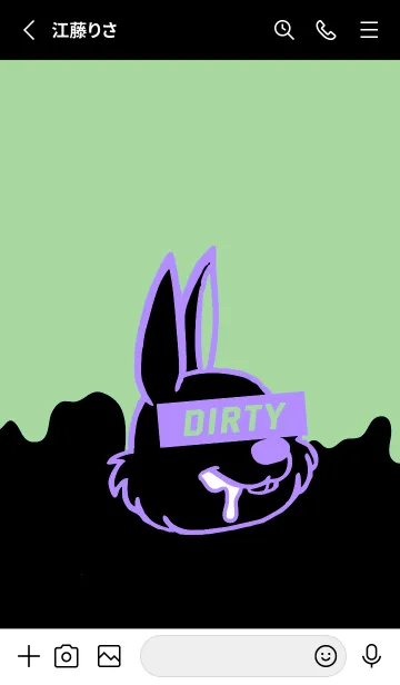 [LINE着せ替え] ダーティ ラビット 236の画像2