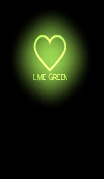 [LINE着せ替え] Lime Green Neon Theme V5 (JP)の画像1