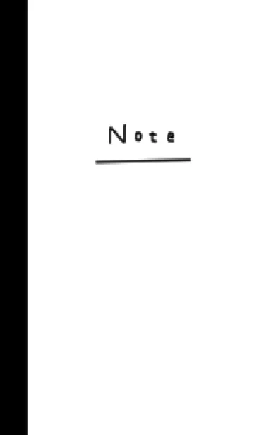 [LINE着せ替え] ホワイト。ノート。の画像1