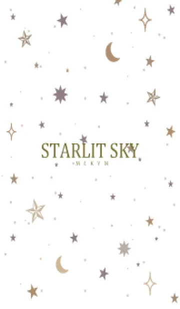 [LINE着せ替え] SIMPLE STARLIT SKY WHITE - MEKYM 14の画像1
