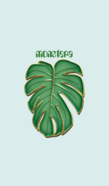 [LINE着せ替え] Enamel Pin monstera.の画像1