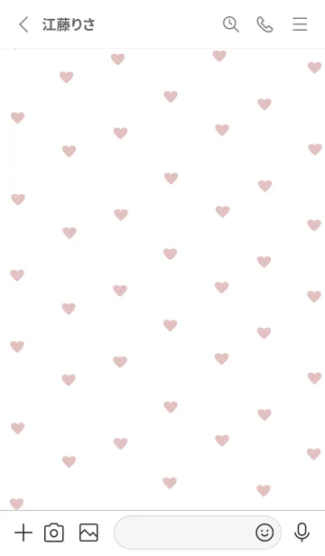 [LINE着せ替え] pattern_heart / whitepinkの画像2