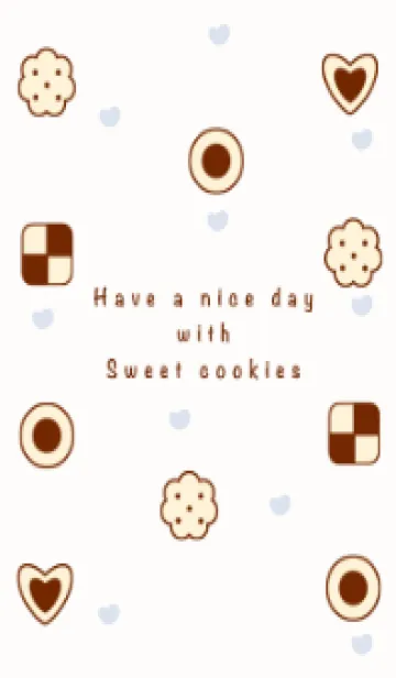 [LINE着せ替え] Yummy sweet cookies theme 11の画像1