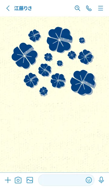 [LINE着せ替え] Piano clover マジョリカブルーの画像2