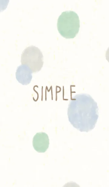 [LINE着せ替え] 水彩 丸 かわいいの画像1