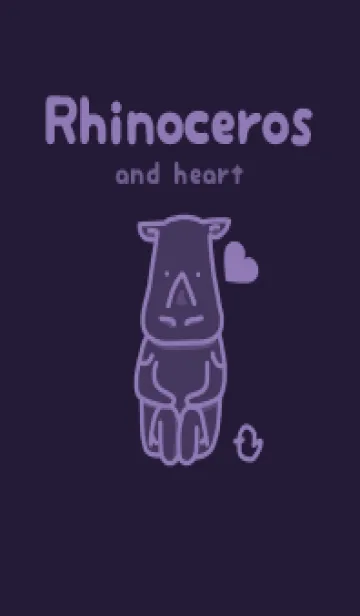 サイとハート エッグプラントのLINE着せ替え