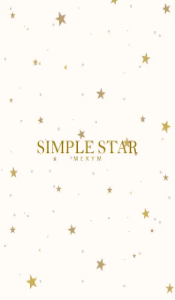 [LINE着せ替え] SIMPLE STAR NATURAL YELLOW - MEKYM 14の画像1