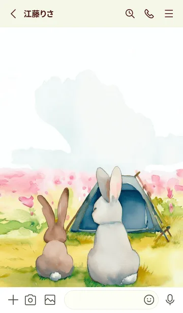 [LINE着せ替え] sweet rabbit-mingkiiの画像2