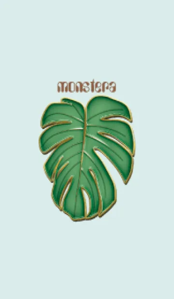 [LINE着せ替え] Enamel Pin monstera 3の画像1