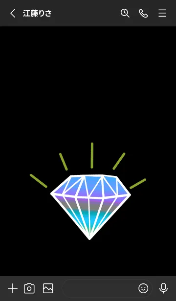 [LINE着せ替え] グラデーション ダイヤモンド .90の画像2