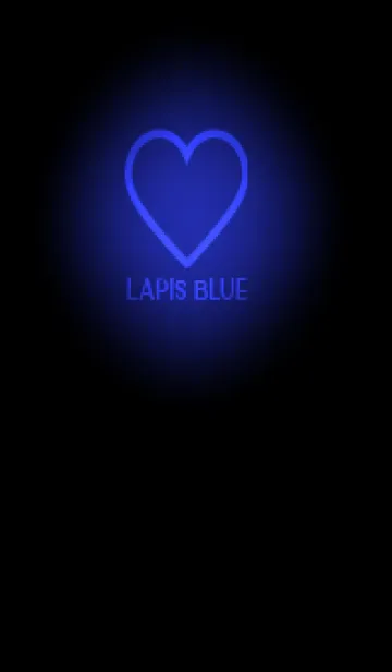[LINE着せ替え] Lapis Blue Neon Theme V5 (JP)の画像1